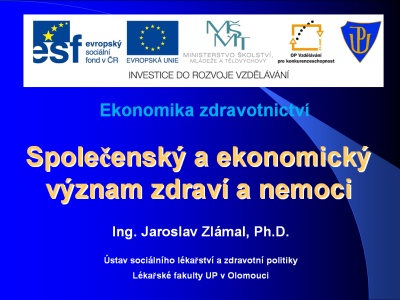 Prezentace, Ing. Jaroslav Zlámal, Ph.D.